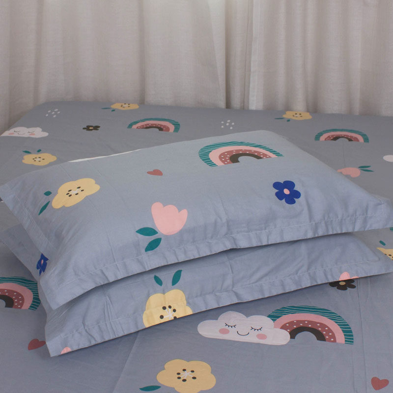 Pillowcase 50cmx80cm pure cotton pair of all-cotton thickened adult large number X single child small number pillow headgear