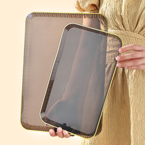 Release Tea Water Cups Bread Fruit Trays Advanced Sens Wind Light Lavish Living Room Home Rectangular Plastic Fruit Tray