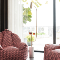Nordic ins light and luxurious floor lamp side several bedrooms Living room Creative corner A few American tea table bedside net red floor lamp