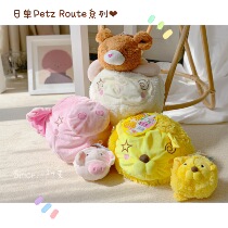 Amaijia ~ Daily single foreign trade soft and soft pounce accompany voice cute pet cat dog toy small bear Teddy
