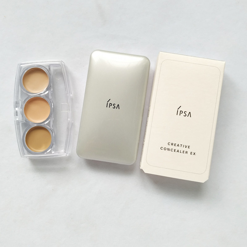  Japan new version of ipsa Yin Furshisha pure beauty No time Three-color Flawless Cream Press Disc Trial Package Color Sending Brush
