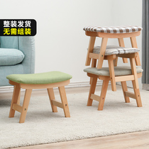 Solid wood shoe changing stool home door wear shoe stool entry door small bench entry home sofa sitting stool simple fitting room stool