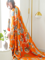 Gauze towel quilt Summer cool quilt Air conditioning quilt Double blanket Summer air conditioning nap towel blanket Sofa blanket