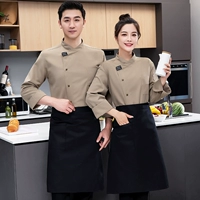 Хаки лонгслив, фартук