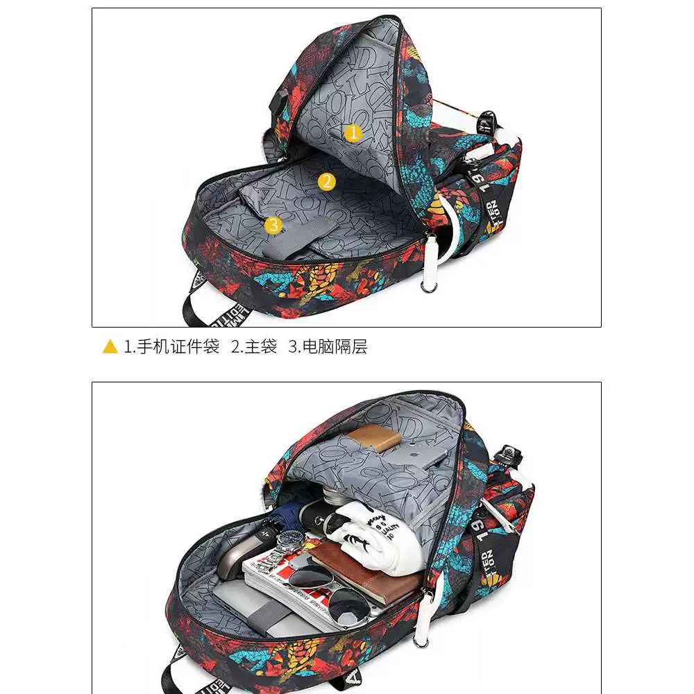 Trend backpack, football school bag