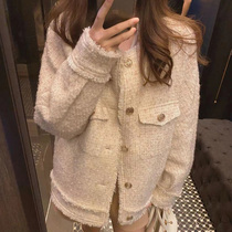 French style famous yuan chic small fragrant wind jacket female autumn winter 2021 new small sub-high-sense fried street 100 lap blouses