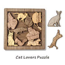 Puzzle puzzle high IQ brain cat and mouse cat full of GM bird lover sweet jigsaw jigsaw gift Christmas