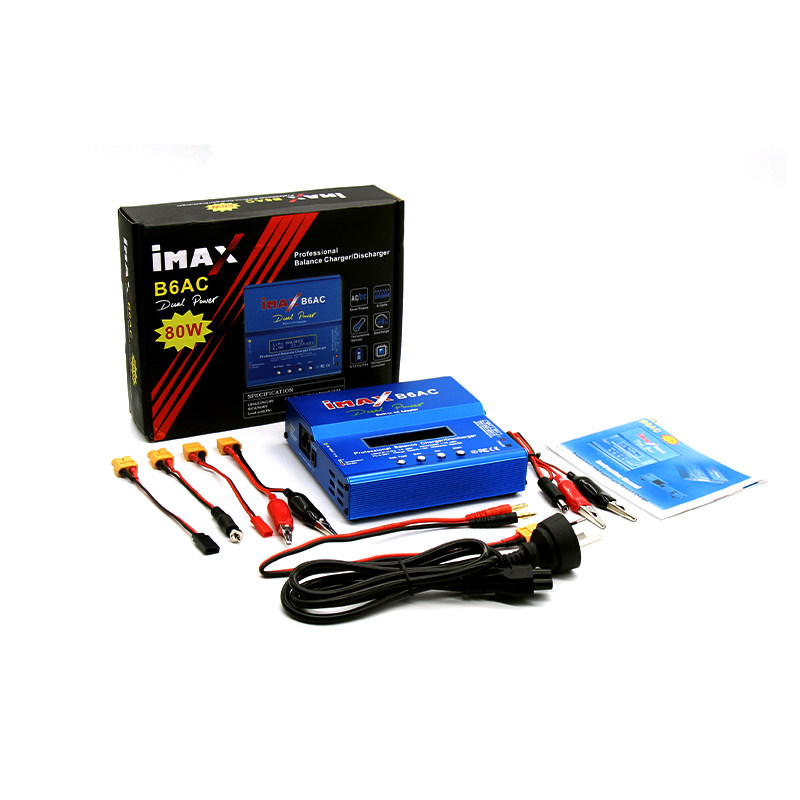 MAX B6AC Balanced Charger 80W NiMH Nickel Cadmium battery Model Airplane battery Charger Built-in power supply