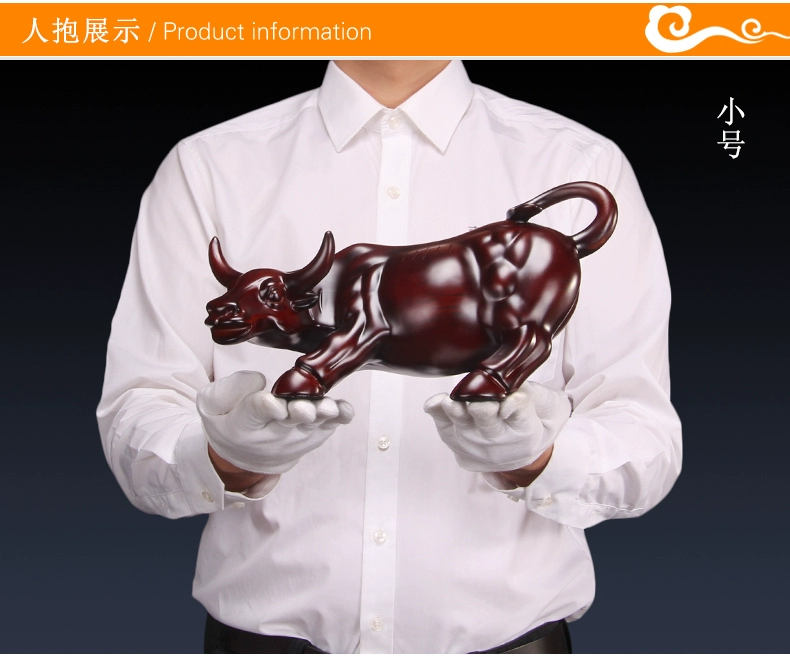 Cửa hàng trang trí bò Khai trương quà tặng Lucky Feng Shui Pure Copper Wall Street Cow Office Bàn trang trí Tủ rượu Trang trí