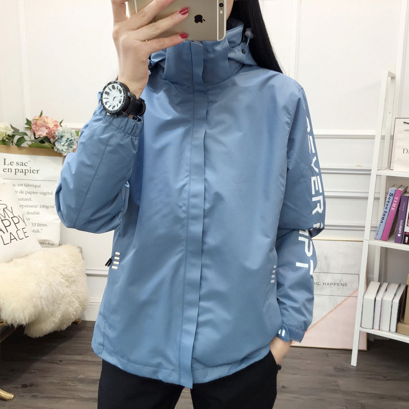 Submachine clothing female boomer Korean three-in-one detachable plus suede thickened windproof and waterproof outdoor winter mountaineering Men 's