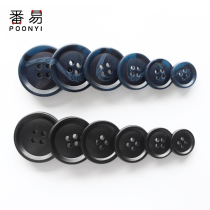 Shirt button suit button button mens high-end womens black round coat windbreaker jacket suit pants wild