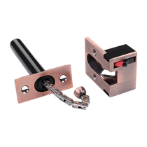 Hidden anti-theft chain door chain hotel door latch door buckle hidden anti-theft lock buckle anti-theft buckle black safety lock chain