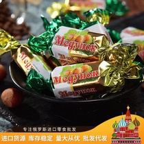 Russian imported candy Slavic three hazelnut candy snack imported food 500g bag