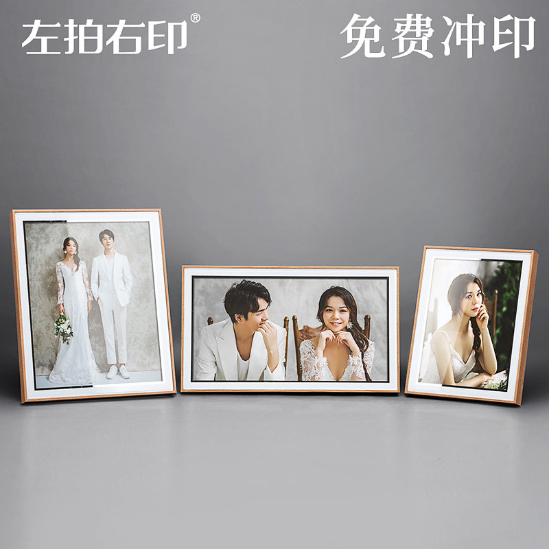 Simple creative wedding photo frame crystal pendulum table Knight high-end photo studio wedding photo wash photo enlargement to make photo frame