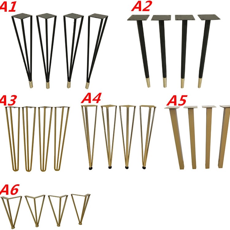 Wrought iron dining table foot iron frame Nordic table leg bracket large board table support foot steel frame leg baked paint office desk stand