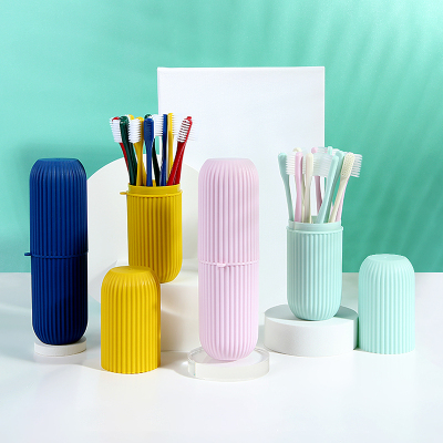 24支装带漱口杯高品质软毛牙刷