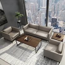 Office Sofa Modern Casual Guests Reception Manager Office Sofa Tea Table Combo Business Talks Sofa