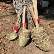 Colander Bamboo Noodle Fishing Funnel Catch Fence Noodles Dumpling Chaos Bamboo Spoon Take Vegetable Rice Noodle Colander