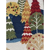 3T23 exported American handmade carpet floor mat 114*70 home entry childrens room foyer retro pastoral dream