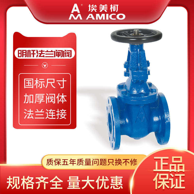 Emmeke cast iron flange minke gate valve engineering tap water pipe total valve fire pipe water valve DN50DN80