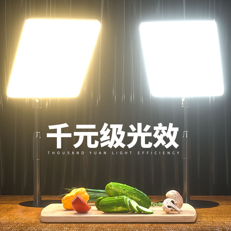 Gourmet Tonic Light Lamp Shooting Lamp Naughty Live Face Lamp Photogrammmy Special Equipment Flat Lights Small Desktop LED Flexo Photoshoot Video Jewelry Food Products Jingle Spotlight 