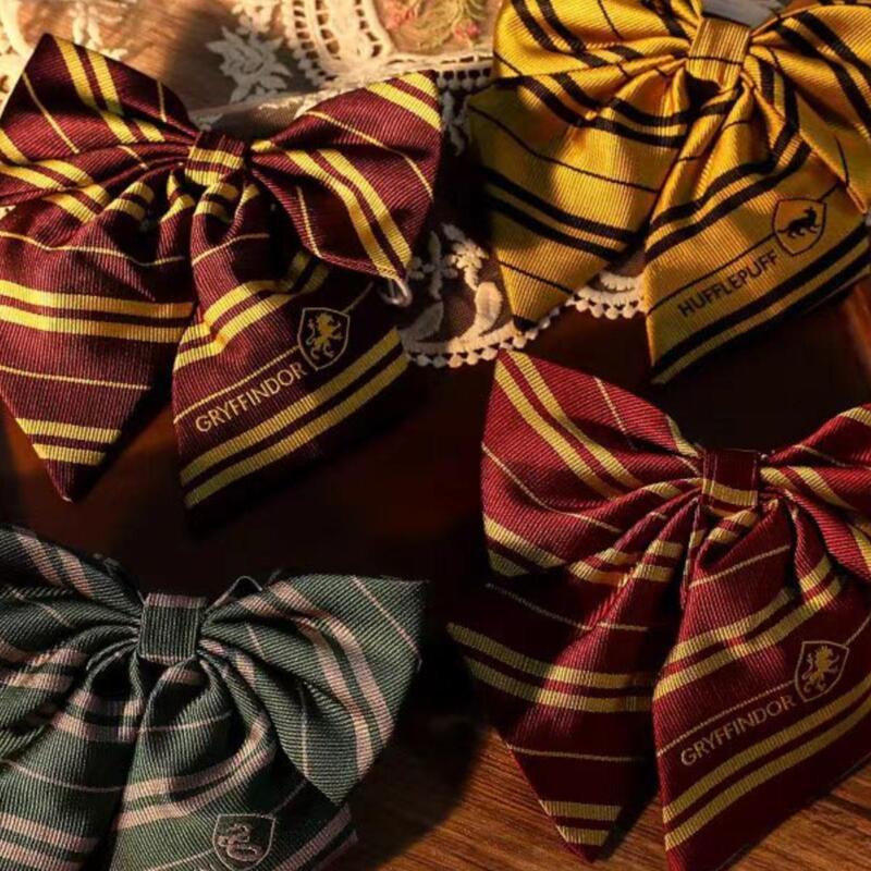 Harry Potter Collaboration Silk Bow Tie Hogwarts Slytherin Ravenclaw Hufflepuff Gryffindor