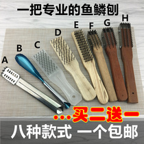 High quality wooden shank steel nail brush scales stainless steel wire scales cleaning rust removal shake shaft tool