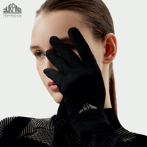 SURPINE autumn and winter warm outdoor ski liner gloves touch screen five-finger professional sports gloves