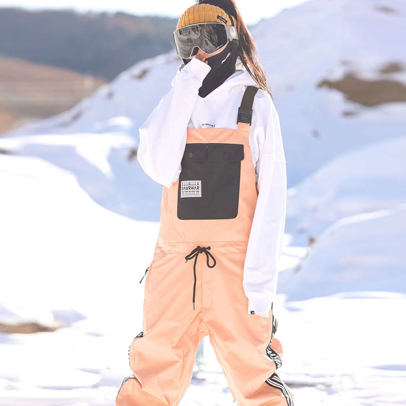 2021 Winter Han ski strap pants outdoor waterproof snowband skiers for men and women to warm snow pants