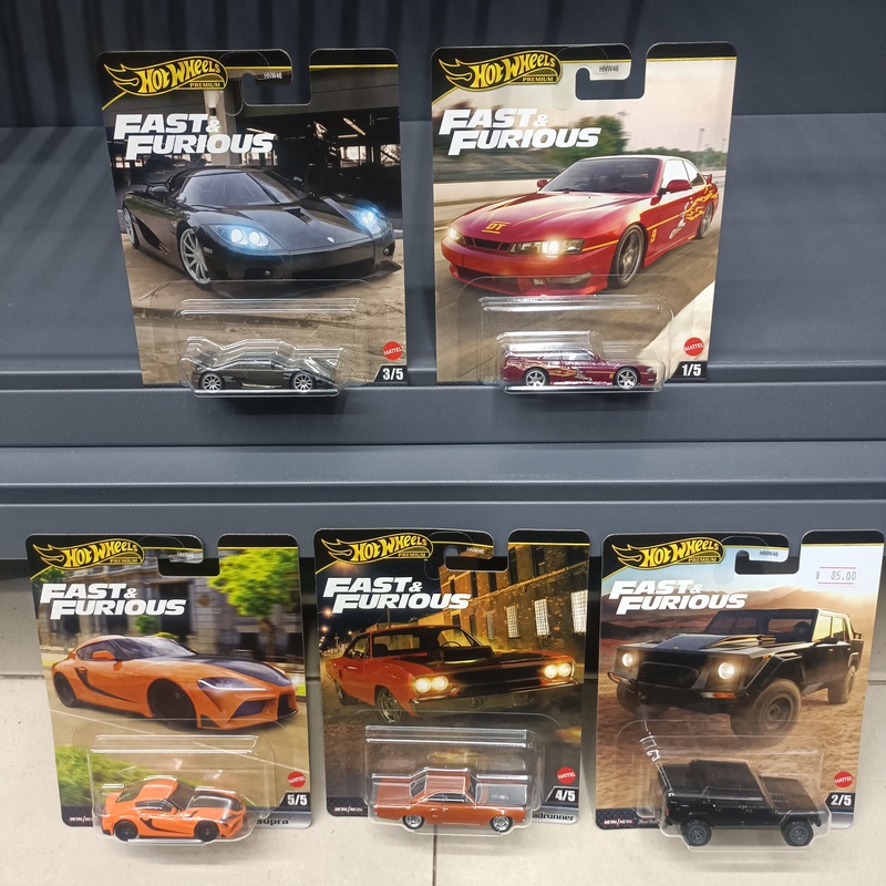 Hot Wheels Fast and Furious Series Alloy Car Model Dodge Viper Lamborghini Koenigsegg Hnw46