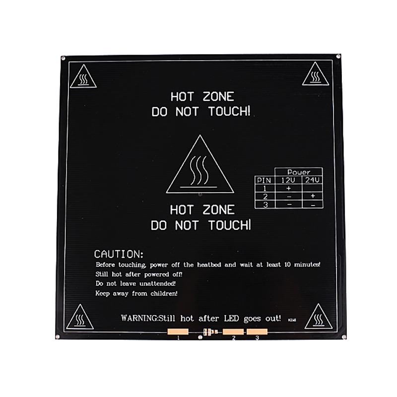 3D printer hot bed accessories MK3 aluminum substrate hot bed heating plate platform 220mm rounded countersunk hole aluminum alloy