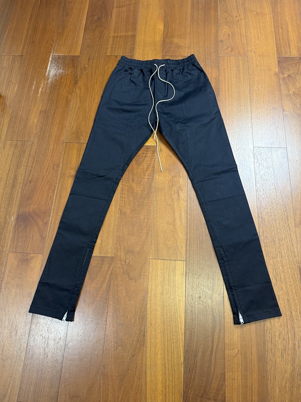 In Stock! One School's Exclusive 3Rd Generation Pure Black Fabric Pants! Unrivaled Quality and Texture! Black Zipper/Silver Zipper