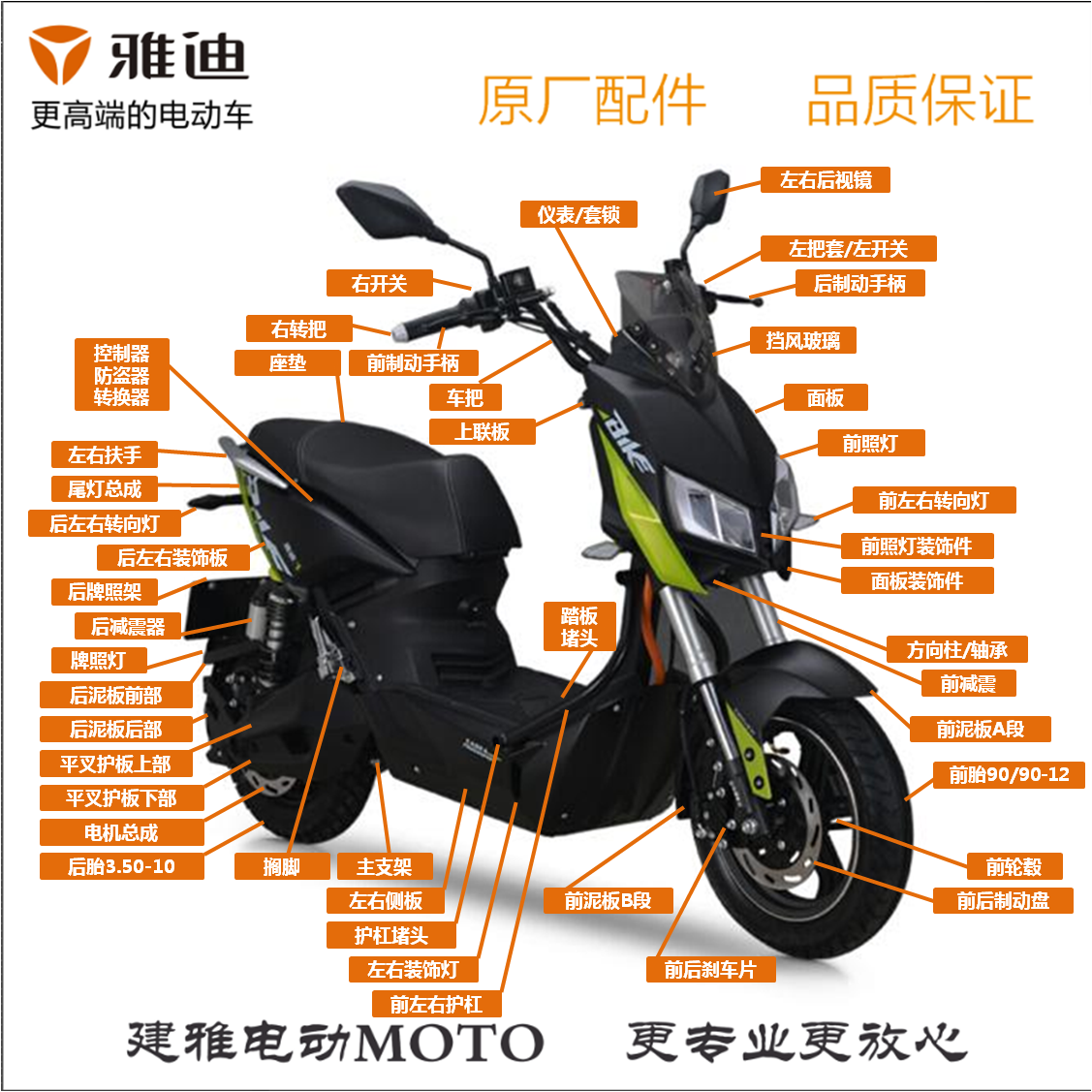 Jadie electric car Z3 accessories X5 accessories panel side strip living-room light slab and other original original plant direct sale