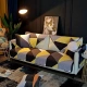 Đệm sofa bốn mùa bọc nỉ bốn mùa nói chung vải chống trượt Bắc Âu đơn giản hiện đại thời trang đệm chống trượt khăn sofa - Ghế đệm / đệm Sofa