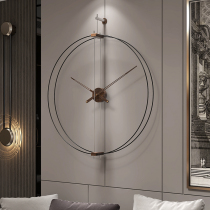 Spanish minimalist living room decoration wall clock home fashion Nordic net red luxury modern simple atmosphere wall watch
