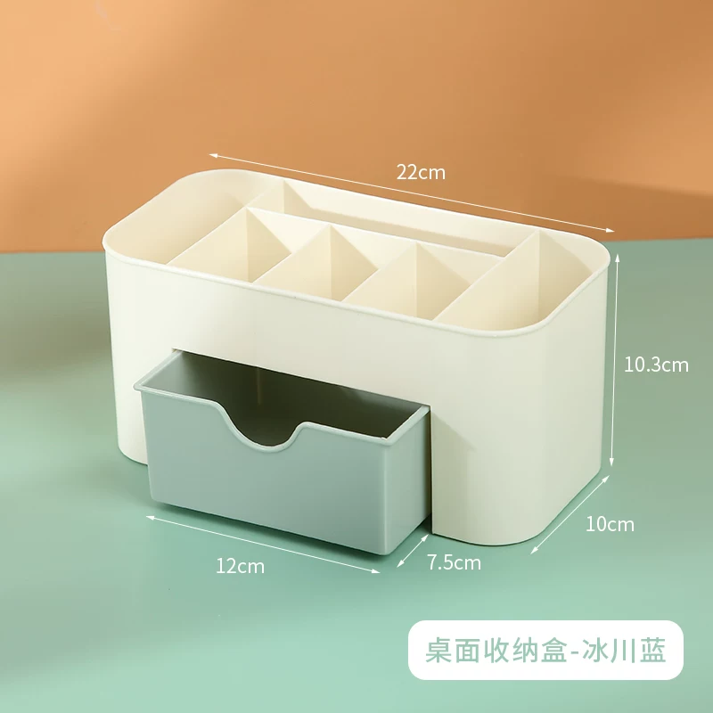 Universal table creative storage box, plastic makeup box for office for boxes, storage system, stationery, capacious pens holder