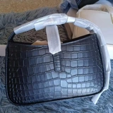 Модная сумка подмышку, премиум класс, из натуральной кожи, крокодиловый принт