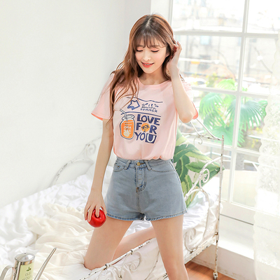 纯棉短袖t恤女小雏菊2021年春夏新款