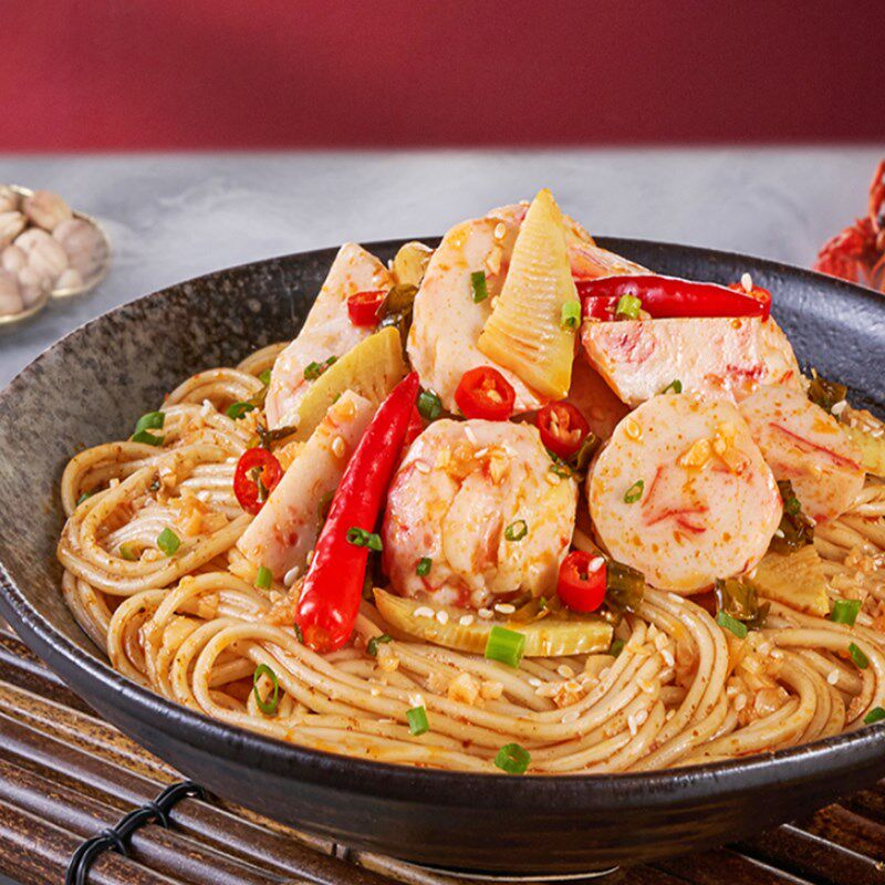 拉面说新品十三香麻辣小龙虾丸拌面 热品库 性价比省钱购