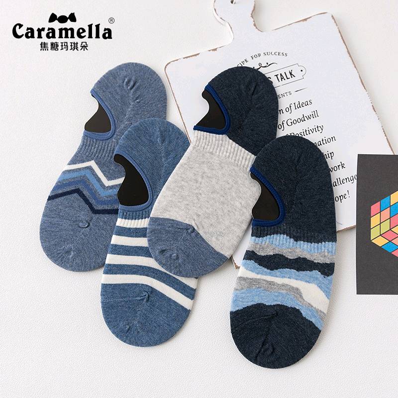 CARAMELLA袜子男棉袜春夏船袜
