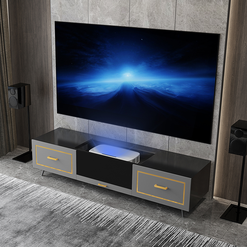 Danlemaker laser TV special cabinet short throw projector electric telescopic Hisense nut light peak TV cabinet