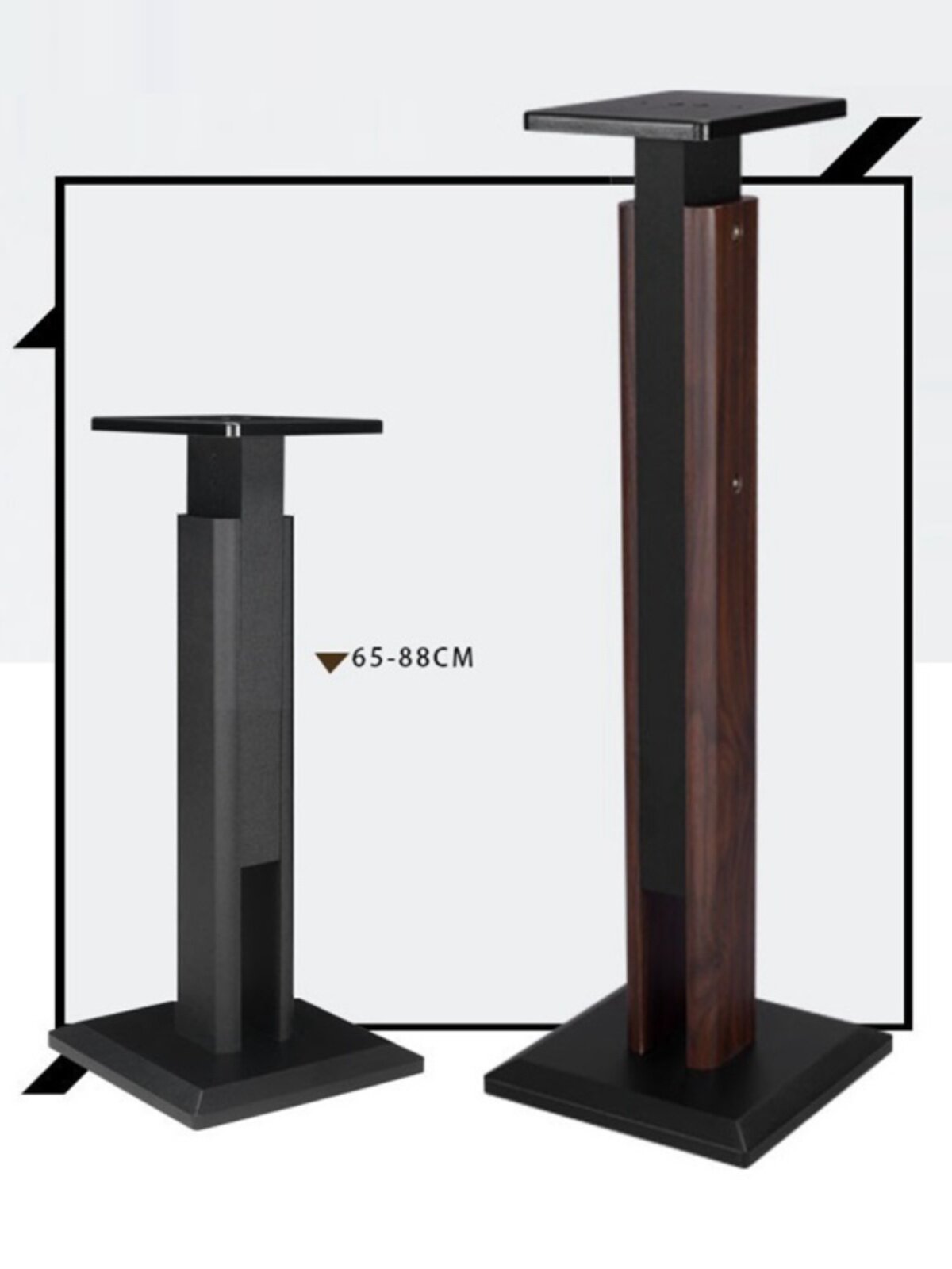 Danlaimeike Speaker Stand Surround Sound Rack Floor Stand Solid Wood Bookshelf Speaker Stand Wooden Hifi Rack