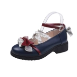 Обувь для кожаной обуви, туфли для школьников, студенческая юбка в складку с бантиком, стиль Лолита