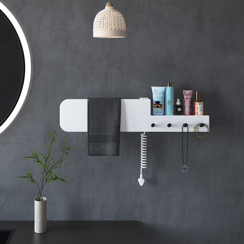 Toolin Graphene Intelligent Electric Heating Towel Frame Red Hanging Towels Architecture Minimal Electric Heating Bathroom Dryer