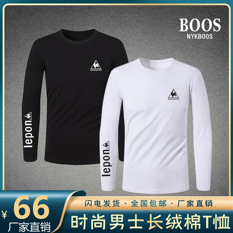 NYKBOOS men's clothing early fall new men's casual long sleeve printed T-shirt sweatshirt Shirtshirt Nighttime Clothing Store