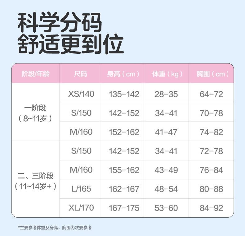 全棉时代儿童发育期内衣少女文胸女童小学生一二三阶段小学生背心 — 26