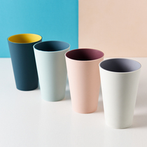 Simple mouthwash Cup household toothbrush cup cute couple brushing Cup plastic wash cup tooth cylinder cup set Nordic