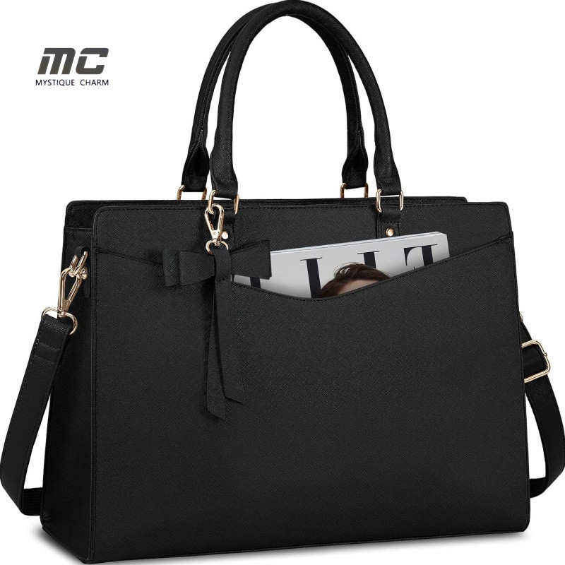 High-End 15.6-Inch Computer Bag, Women's Briefcase, Lawyer, Teacher, Commuter Bag, Computer Handbag