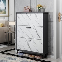 Light luxury ultra-thin dump shoe cabinet into the household door door simple modern storage entrance cabinet imitation solid wood small shoe rack