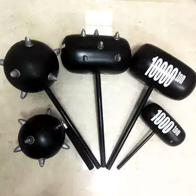 Large inflatable toy simulation thousand-ton hammer mace hammer hard handle hammer movable inflatable hammer Meteor hammer